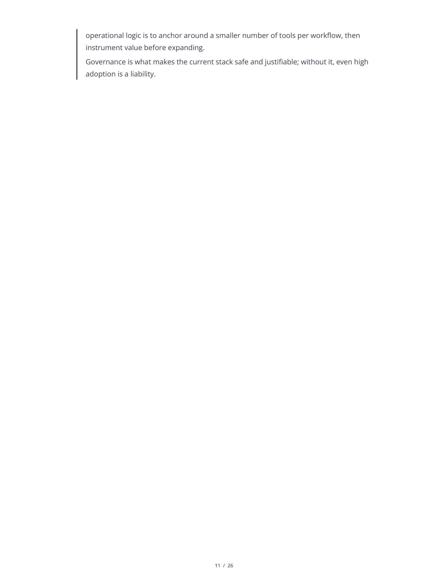Sample AI Stack Audit Report - Page 11